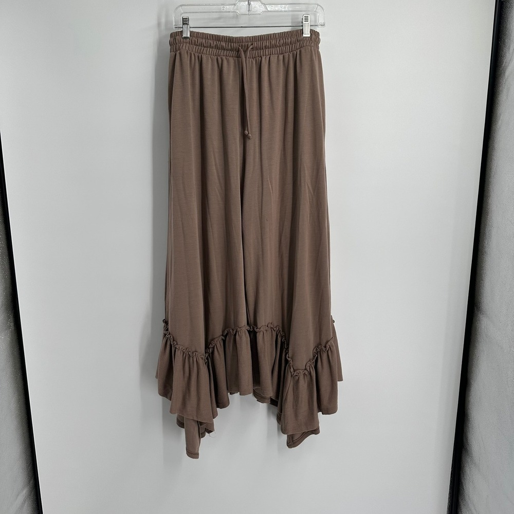 Three Bird Nest Womens Boho Bloomer Pants Size XL Wide Leg Flowy Neutral
